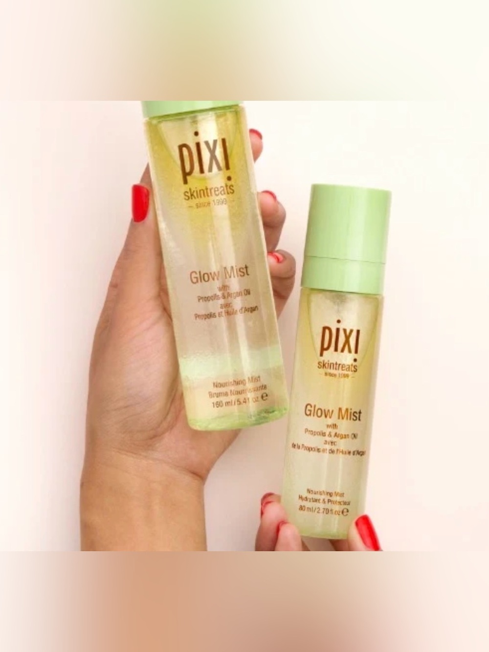 Pixi Glow Mist Nourishing Facial Mist - Hibiscus and Argan Oil-NWT Sealed